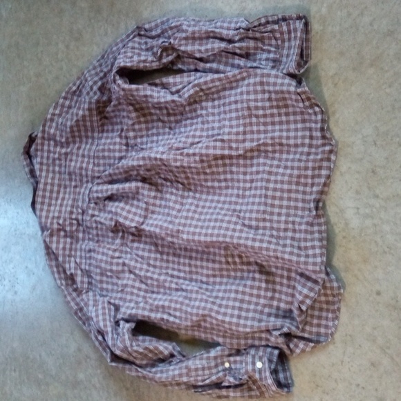 Chaps Plaid Long Sleeve Button Down Casual Mens Dress Shirt Large - Picture 4 of 4